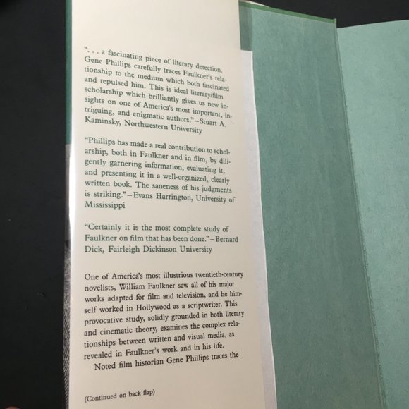 Fiction, Film, and Faulkner The art of Adaptation Book By Gene Phillips - Picture 3 of 15